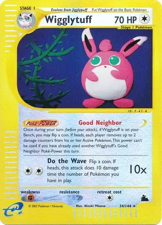 Wigglytuff Reverse Holo 34 Normal
