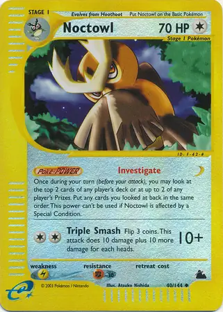 Noctowl Reverse Holo 40 Normal