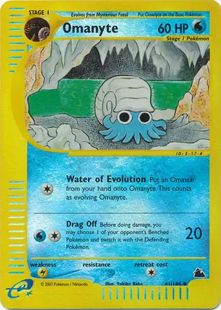Omanyte Reverse Holo 41 Normal