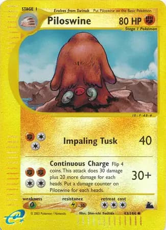 Piloswine Reverse Holo 43