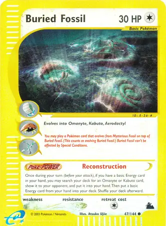 Buried Fossil Reverse Holo 47 Normal