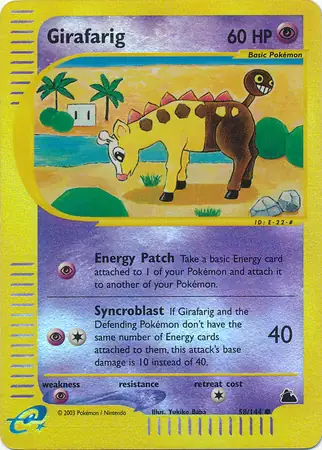 Girafarig Reverse Holo 58 Normal