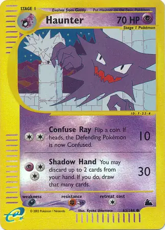 Haunter Reverse Holo 63 Normal