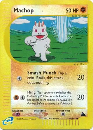 Machop Reverse Holo 74