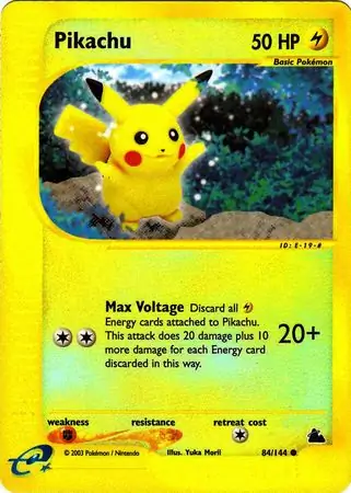 Pikachu Reverse Holo 84 Normal