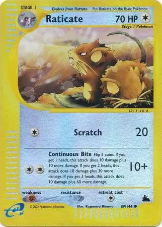 Raticate Reverse Holo 89 Normal