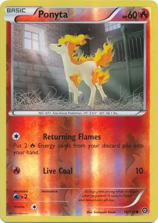 Ponyta Reverse Holo 16