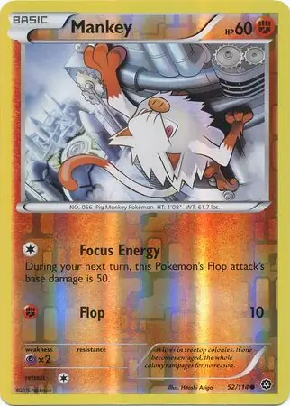 Mankey Reverse Holo 52