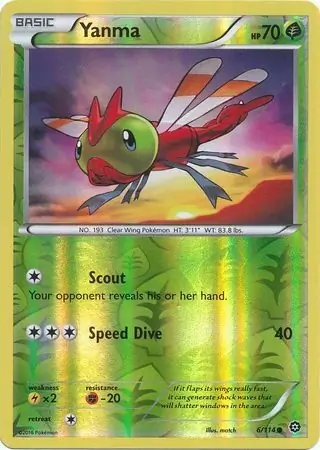 Yanma Reverse Holo 6 Normal