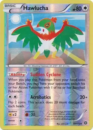 Hawlucha Reverse Holo 97 Normal