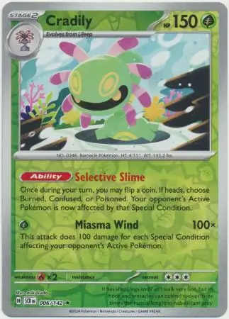 Cradily Reverse Holo 006 Normal