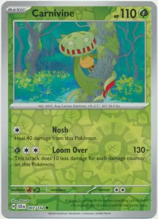 Carnivine Reverse Holo 007 Normal