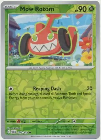 Mow Rotom Reverse Holo 008 Normal
