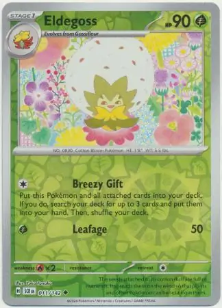Eldegoss Reverse Holo 011 Normal