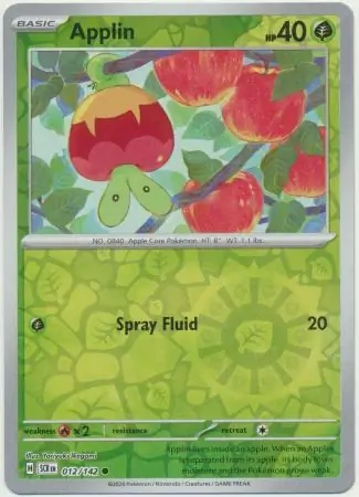 Applin Reverse Holo 012 Normal
