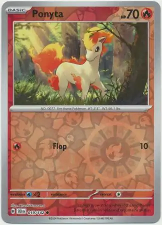 Ponyta Reverse Holo 019 Normal