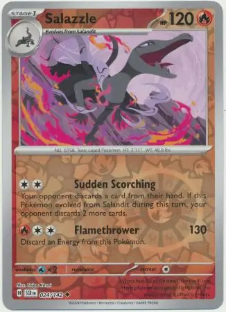 Salazzle Reverse Holo 024 Normal