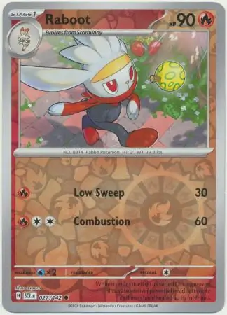 Raboot Reverse Holo 027 Normal