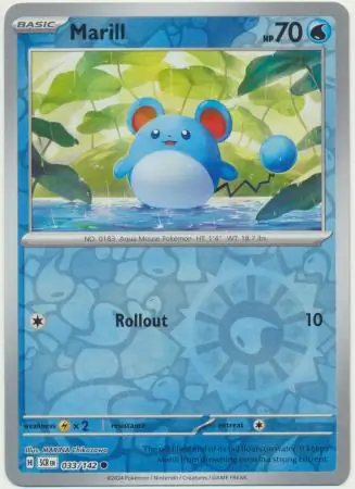 Marill Reverse Holo 033 Normal