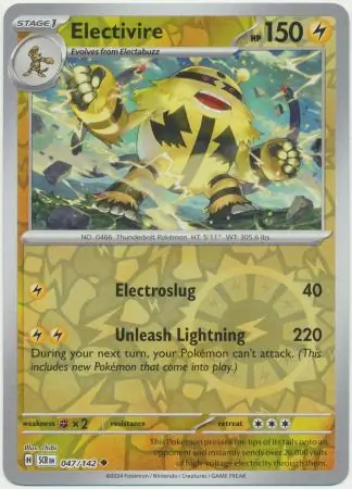 Electivire Reverse Holo 047 Normal