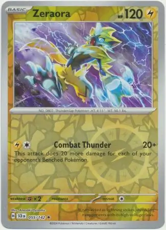 Zeraora Reverse Holo 055 Normal