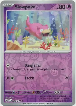 Slowpoke Reverse Holo 057