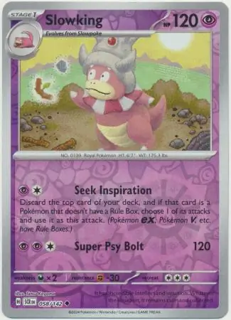 Slowking Reverse Holo 058 Normal