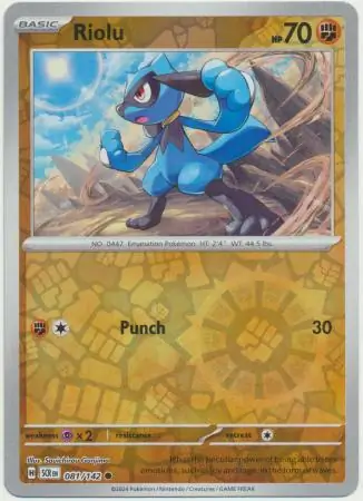 Riolu Reverse Holo 081 Normal