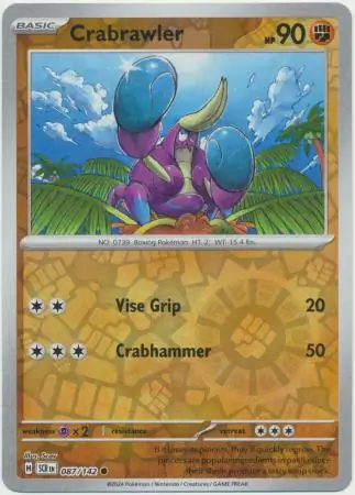 Crabrawler Reverse Holo 087 Normal