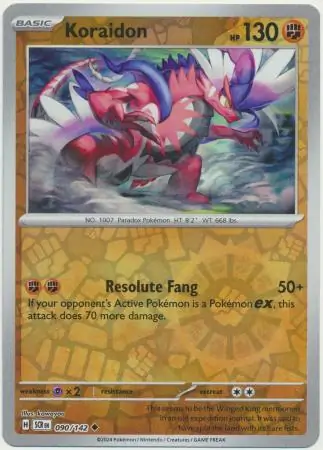 Koraidon Reverse Holo 090 Normal