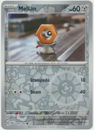 Meltan Reverse Holo 102
