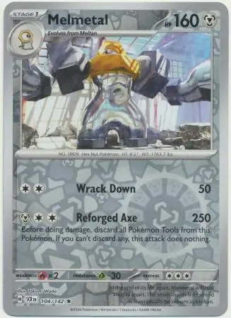 Melmetal Reverse Holo 104 Normal