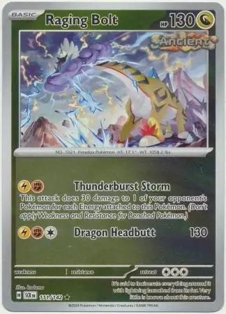 Raging Bolt Reverse Holo 111 Normal