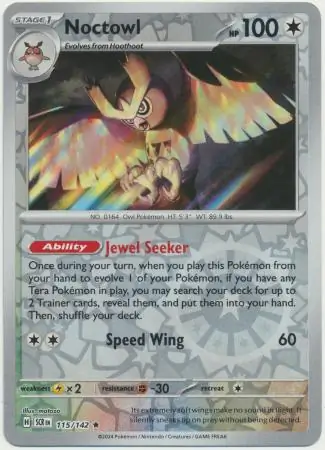 Noctowl Reverse Holo 115 Normal