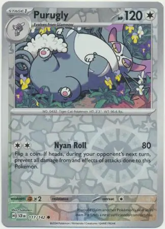 Purugly Reverse Holo 117 Normal