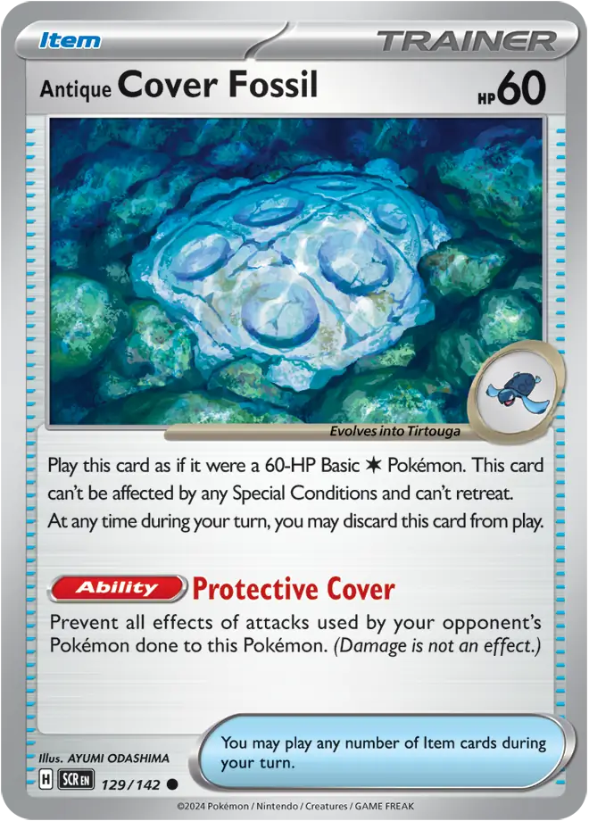 Antique Cover Fossil 129 Normal