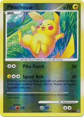 Pikachu Reverse Holo 70