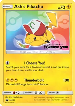 Ash's Pikachu SM108