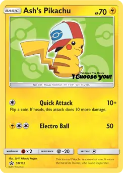 Ash's Pikachu SM112