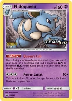 Nidoqueen Prerelease Staff SM160 Normal