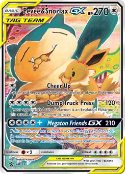 Eevee & Snorlax GX SM169 Normal