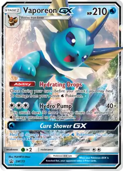 Vaporeon GX SM172 Normal