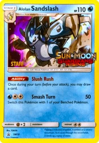 Alolan Sandslash Prerelease Staff SM18