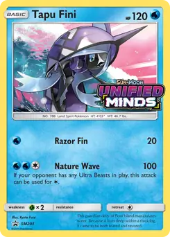 Tapu Fini Prerelease SM203 Normal