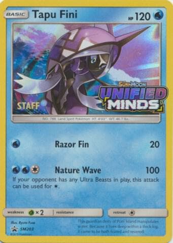 Tapu Fini Prerelease Staff SM203 Normal