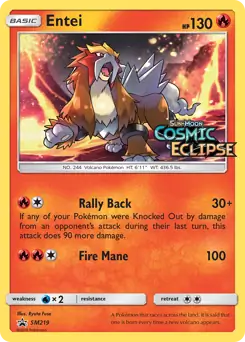 Entei Prerelease SM219 Normal