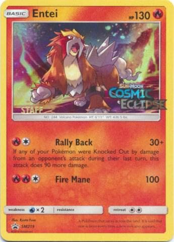 Entei Prerelease Staff SM219 Normal