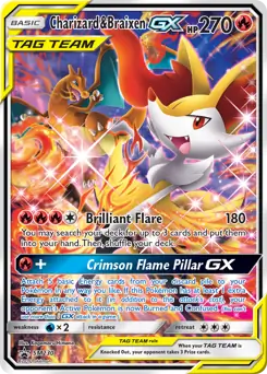 Charizard & Braixen GX SM230 Normal