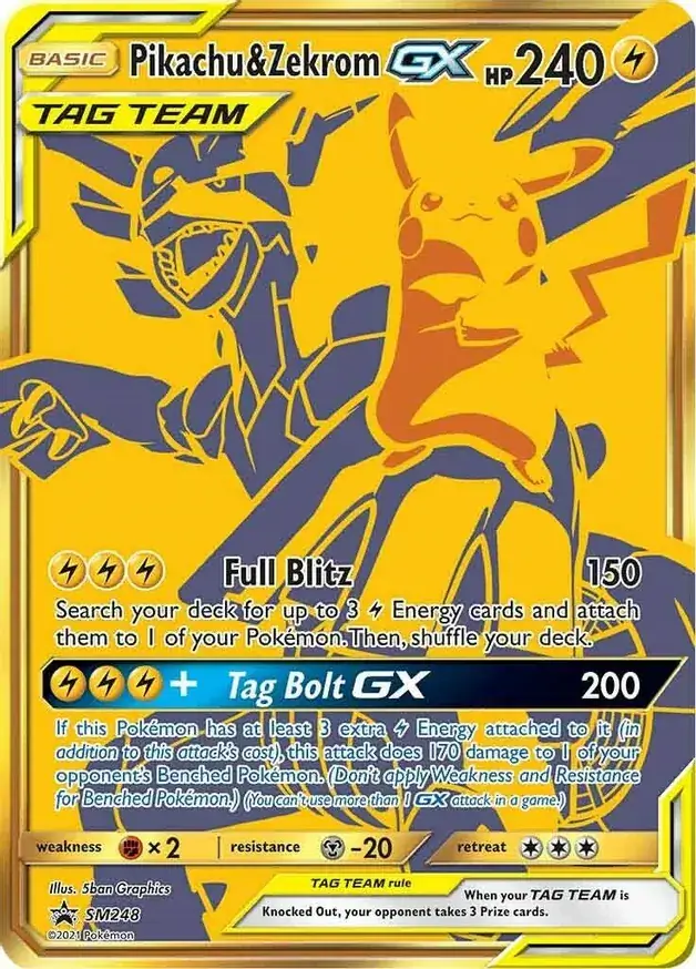 Pikachu & Zekrom GX SM248 Normal