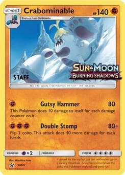 Crabominable Prerelease Staff SM47 Normal